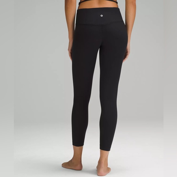 lululemon athletica Pants - Lululemon High Waisted Double Logo Leggings Black Size 8